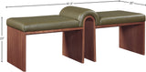 Delphine Vegan Leather Upholstered Bench