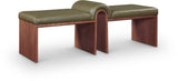 Delphine Vegan Leather Upholstered Bench