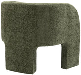 Sawyer Accent Chair - Modern Boxy Design with Woven Fabric, Back Support Pillow, Perfect for Guests