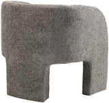 Sawyer Accent Chair - Modern Boxy Design with Woven Fabric, Back Support Pillow, Perfect for Guests