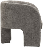 Sawyer Accent Chair - Modern Boxy Design with Woven Fabric, Back Support Pillow, Perfect for Guests