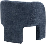 Sawyer Accent Chair - Modern Boxy Design with Woven Fabric, Back Support Pillow, Perfect for Guests