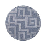 Indoor/Outdoor Pouf Tall Syros Denim