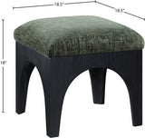 Lawson Chenille Fabric Upholstered Ottoman