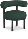 Bordeaux Contemporary Accent Chair with Curved Back Support and Stylish Iron Frame for Comfort