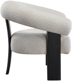 Winston Modern Accent Chair - Luxe Boucle Upholstery, Curved Back Design, Stylish Comfort for Any Room