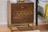 VARIN 17" Rustic Modern Nightstand