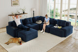 CORDELIA 116" 5-Seater Sectional with 2 Ottomans