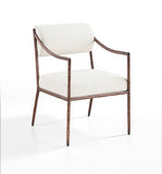 Bastille - Upholstered Dining Arm Chair (Set of 2) - Bronze Frame
