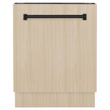 ZLINE Autograph 24" Dishwasher Stainless, Matte Black DWVZ-24-MB