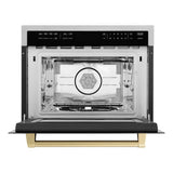 ZLINE 24” Convection Microwave, Stainless Steel, Bronze MWOZ-24-SS-CB