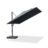 PURPLE LEAF Stepless Tilt Cantilever Umbrella Affordable Outdoor Patio Umbrella