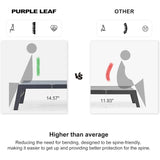 PURPLE LEAF Outdoor Aluminum Chaise Lounge with Wheels and Side Table for Outdoor Backyard Poolside