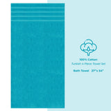 American Soft Linen 100% Cotton Turkish Towels for Bathroom, 4 Pack Bath Towel Set, Super Soft, Extra Large Bath Towels