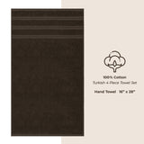 American Soft Linen 100% Cotton Turkish Towels, 4 Pack Hand Towel Set, Super Soft, Absorbent, Quick Dry Premium Towels