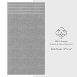 American Soft Linen 100% Cotton Turkish Towels for Bathroom, 4 Pack Bath Towel Set, Super Soft, Extra Large Bath Towels