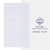 American Soft Linen 100% Cotton Turkish Towels, 4 Pack Hand Towel Set, Super Soft, Absorbent, Quick Dry Premium Towels