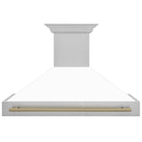 ZLINE 48" Autograph DuraSnow White Range Hood 8654SNZ-WM48-CB