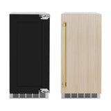 ZLINE 15" Touchstone Gourmet Ice Maker Drain Pump Panel Ready Door Polished Gold IGMDPZ-15-G