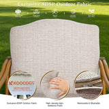 Arcadia Weather-Resistant Outdoor 84"L Dining Table and 6 Armchair
