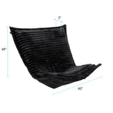 Puff Chair Cover & Cushion Shar Pei Black/Black