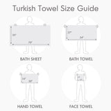 500GSM Turkish Cotton Quick Dry Plush Towel Set, White