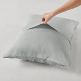 Diamond Ruched Pintuck Pleated Woven Comforter Set, Gray