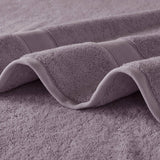 800 Gsm Ultra-Soft Cotton Absorbent Towel Set, Light Purple