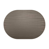Strata Leather Espresso Placemat - Oval 13.3x16.5"- Set of 4