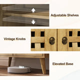 Wholesale Accent Cabinet with Doors Set of 2, Entryway Cabinet