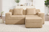 MARTHA 81" Loveseat with 1 Ottoman