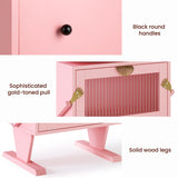 Modern Nightstand with Led Light Strips