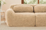 MELLOW 80" Loveseat with 2 Ottomans