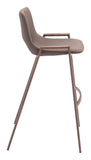 Desi Barstool (Set of 2) Brown & Walnut