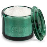 Kook Embossed Glass Salt Cellar with Lid 10 oz