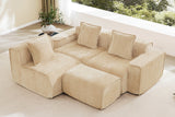 HARRISON 108" 3-Seater Sofa with 1 Ottoman