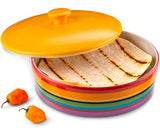 Kook Tinga Hand-Painted Ceramic Tortilla Warmer