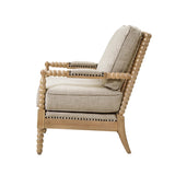 Padded Armchair Classic Farmhouse Style Accent Chair *