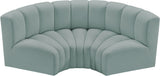 Arc - Faux Leather 3 Piece Modular U-Shaped Sofa