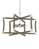 Bastian Small Gray Semi-Flush Mount
