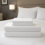 Premium Antimicrobial Cotton-Rich Sheet Set, Bright White