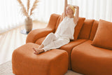 ROMA 148" 4-Seater Sofa with 2 Ottomans