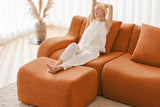 ROMA 115.3" 3-Seater Sofa with 3 Ottomans