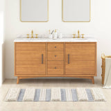 Hand-Woven Shaggy Boho Bath Runner, Grey