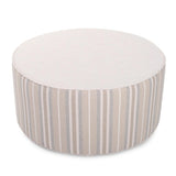 Indoor/Outdoor Universal Round Ottoman Dune Sand Cover Only