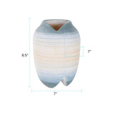 Drift Tide Footed Vase