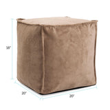 Tall Square Pouf Pana Sand
