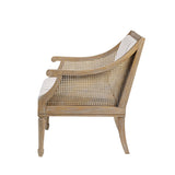 Reclaimed Natural Cane Inset Armchair Accent Chair*