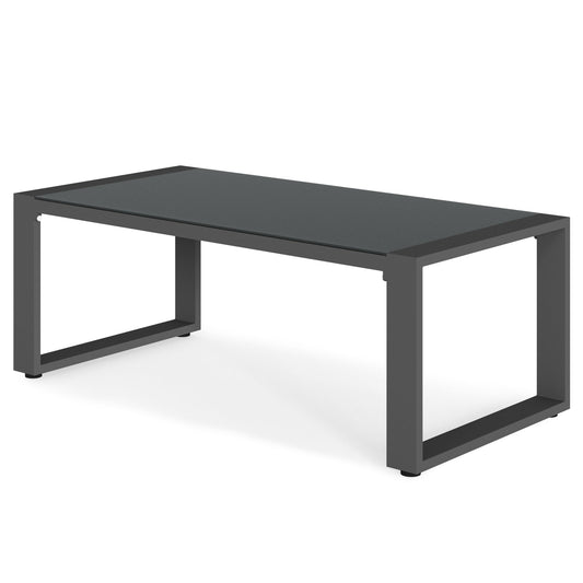 Aluminum Outdoor Coffee Table, All-Weather Metal Side Table