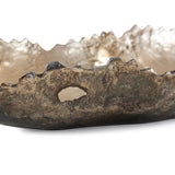 Golden Ore Organic Shaped Oblong Bowl